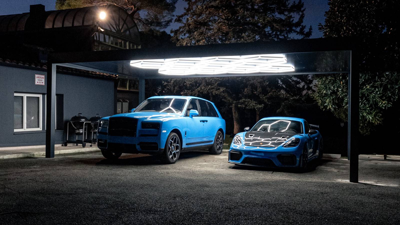 abri de voiture avec éclairage à Mougins