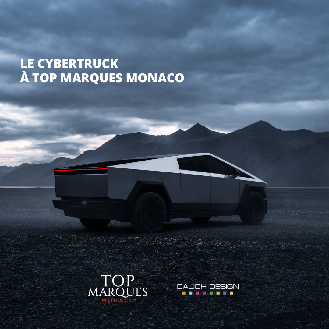 Découvrez l'arrivée du Cybertruck de Tesla sous notre carport le CarZone 4.0 à Top Marques Monaco