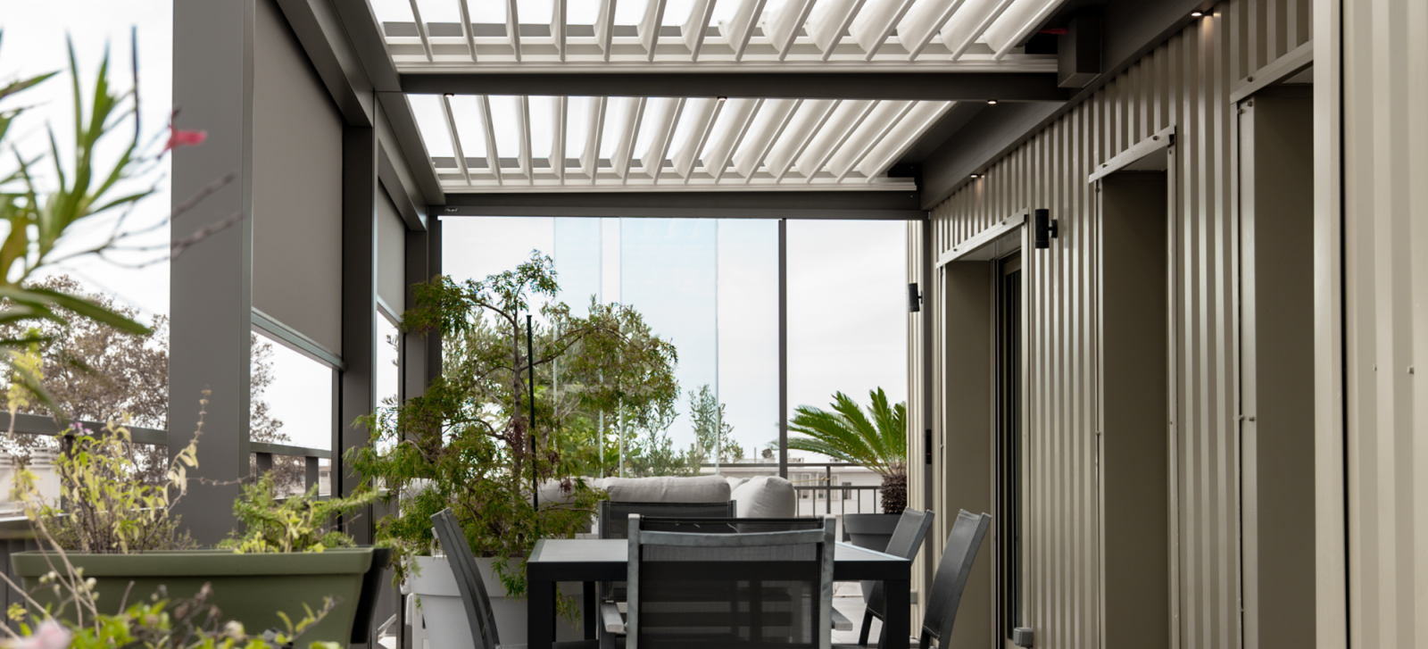 Pergola fermé à Vallauris 