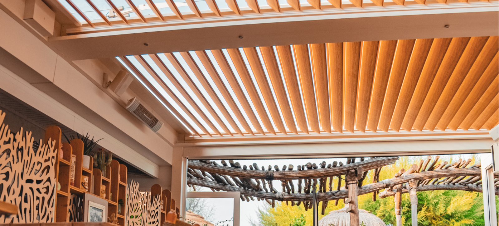 Pergola fixe pour restaurant à Nice 