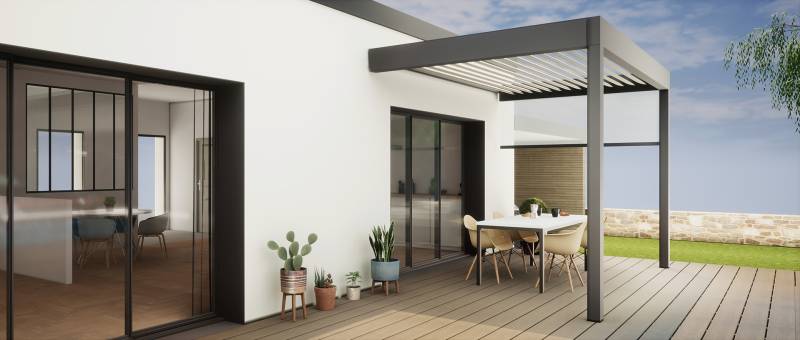 Artisan pour prolonger la toiture de sa maison sur une terrasse à Nice