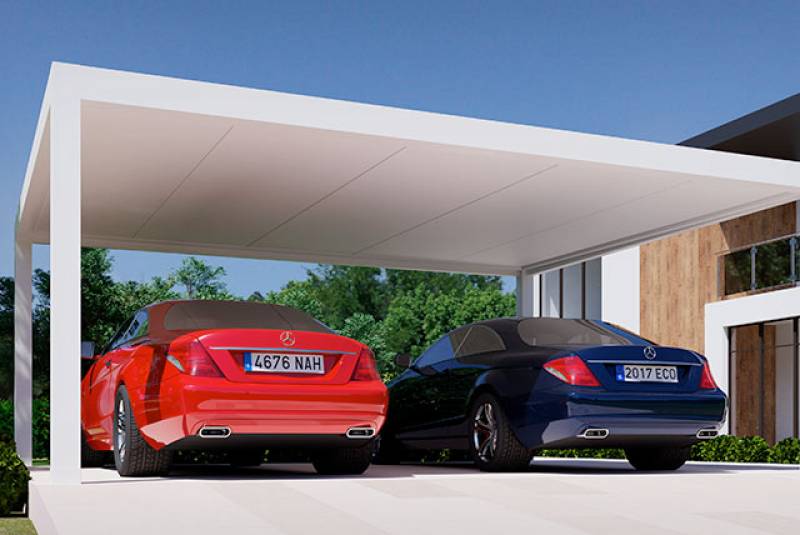 Carport par Cauchi Design près de Menton : créez un espace pour vos véhicules dans votre jardin