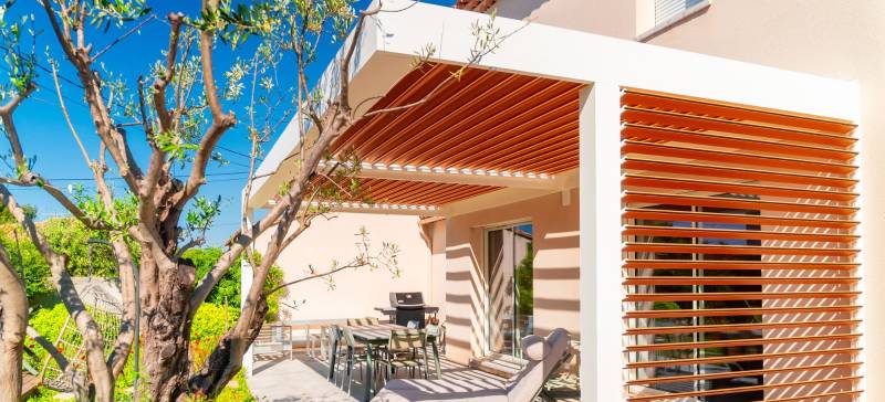 Options à rajouter sur une pergola - Cannes 